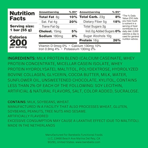 Image 2 of BAREBELLS Soft Protein Bars Banana Caramel - 12 Bars (1 pack of 12)