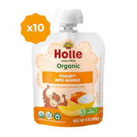 Thumbnail for Image 3 of Holle Organic Mango Baby Yogurt Pouches, 10 x 3 oz