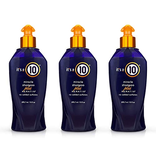 Image 4 of Pleasant / 10 Fl Oz (Pack of 3) for the product It's a 10 Haircare Miracle Shampoo Plus Keratin