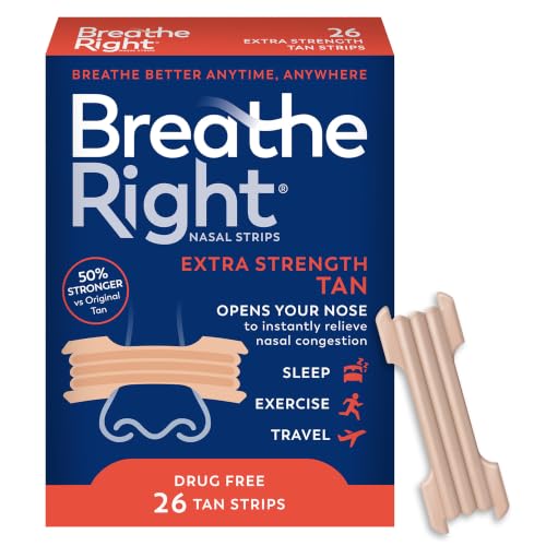 Image 1 of 26 Count (Pack of 1) for the product Breathe Right Extra Strength Nasal Strips