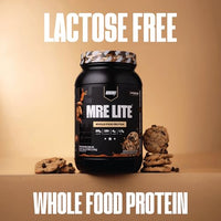 Thumbnail for Image 3 of REDCON1 MRE LITE Whole Food Protein Powder, Oatmeal Chocolate Chip - Lactose Free Meal Replacement with Animal Protein Blends - Easy to Digest Formula - Only 4g Carb per Serving (30 Servings)