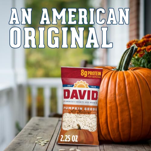 Image 6 of DAVID All Natural Pumpkin Seeds, 2.25 oz. (Pack of 12)