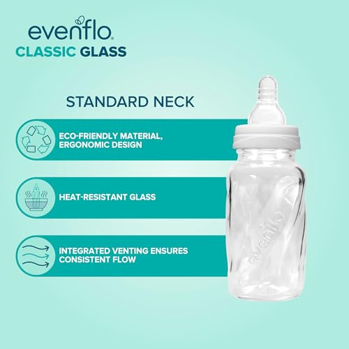 Image 3 of Evenflo Feeding Classic Glass Twist Bottles, 4 Ounce (Pack of 6)