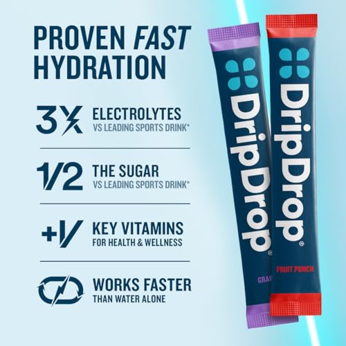Image 2 of DripDrop Hydration Berry & Orange Bundle, Electrolyte Packets, 64 Count