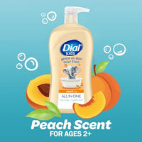 Thumbnail for Image 3 of Dial Kids All-in-1 Body + Hair + Bubble Bath, Peach Scent, 32 Fl Oz
