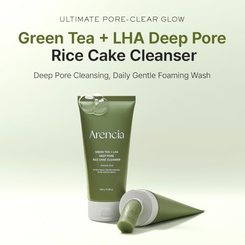 Image 2 of ARENCIA Salicylic Acid Green Tea LHA Deep Pore Rice Cake Cleanser 150ml