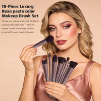 Thumbnail for Image 11 of BS-MALL Makeup Brush Set 18 Pcs Professional Synthetic Brushes with Case