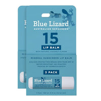 Thumbnail for Image 1 of Default Title for the product BLUE LIZARD Mineral SPF 15 Lip Balm 0.13 oz. 3 Count Pack of 2