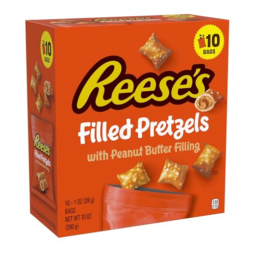 Image 3 of Peanut-Butter / 10 Ounce (Pack of 1) for the product Reese's Filled Pretzels Peanut Butter Nuggets