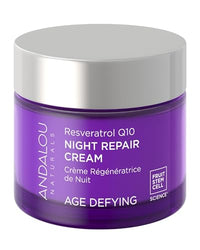 Thumbnail for Image 1 of Default Title for the product Andalou Naturals Resveratrol Q10 Night Repair Cream, 1.7 Ounce