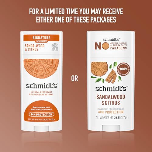 Image 6 of Schmidt's Aluminum-Free Vegan Deodorant Sandalwood & Citrus 2.65 oz