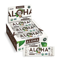 Thumbnail for Image 1 of Default Title for the product ALOHA Organic Plant Based Protein Bars, Coconut Chocolate Almond, 12 Count