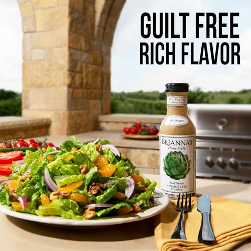 Image 4 of BRIANNAS Home Style Real French Vinaigrette Dressing 12 oz. Bottles - 2 Pack