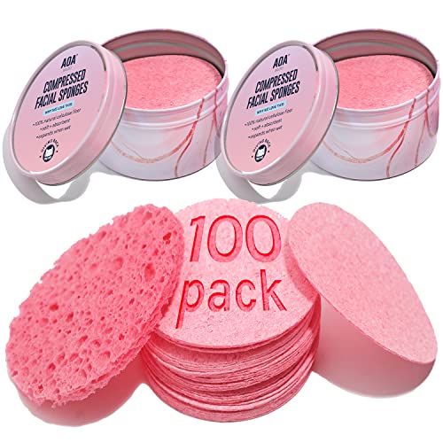 Image 4 of Pink / 2 Count (Pack of 50) for the product AOA Studio Compressed Facial Sponges