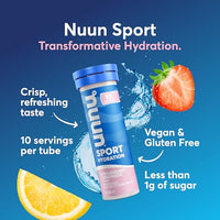 Thumbnail for Image 2 of Nuun Sport Electrolyte Tablets, Strawberry Lemonade, GF & Vegan, 8 Pack
