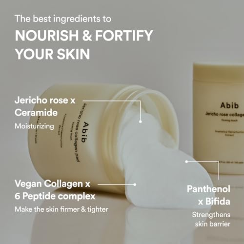 Image 4 of Abib Jericho Rose Non-animal Collagen Pad Firming Touch 60pads 8.45 fl.oz.