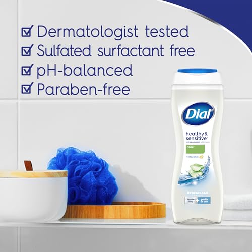 Image 3 of Dial Clean + Gentle Aloe Scent Body Wash, 16 Fl Oz, 6-Pack
