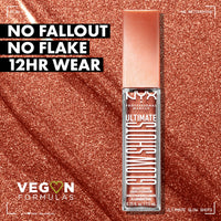 Thumbnail for NYX PROFESSIONAL MAKEUP Ultimate Glow Shots, Liquid Eyeshadow, Long-Lasting Shimmer Eye Shadow with Vitamin C - Clementine Fine