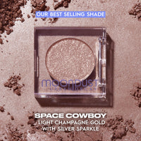 Thumbnail for URBAN DECAY 24/7 Moondust Glitter Eyeshadow Single - Sparkly Eye Glitter Makeup, Long-lasting, Highly Reflective Shimmer, Eye Shadow Topper, Space Cowboy (Champagne Gold Silver Sparkle) - 0.06 oz