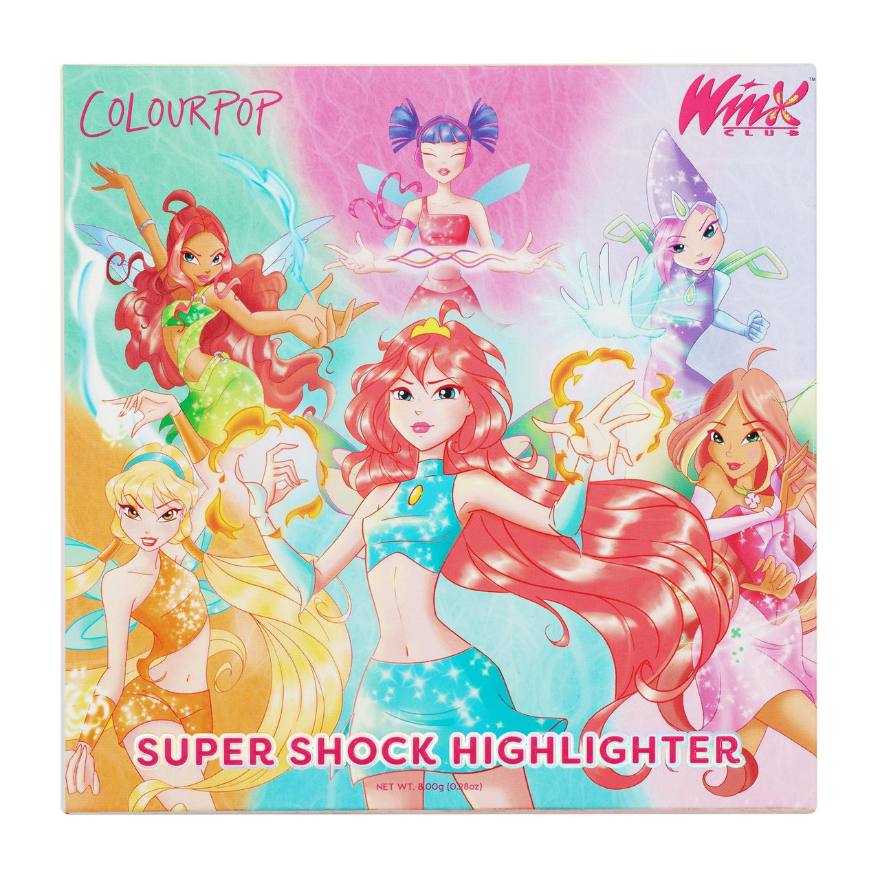 ColourPop Winx Club Super Shock Highlighter Makeup - High-Pigment, Crème-Powder Face Makeup - Buildable & Blendable Formula with a Unique Bouncy Texture - Magix Gem (0.15 oz)