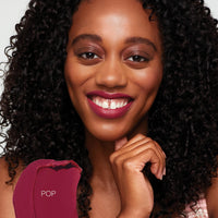 Thumbnail for Saie Lip Blur Soft Matte Lipstick - Long Lasting Lipstick with Hydrating, Buildable Coverage - Enriched with Hyaluronic Acid + Softening Jojoba to Nourish Lips - Pop (0.07 oz)