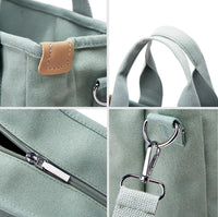 Thumbnail for Small Tote Bag with Zipper Tote Bag for Women Canvas Crossbody Bag Shoulder Bag Satchel Hobo Bag Messenger Bag 2026