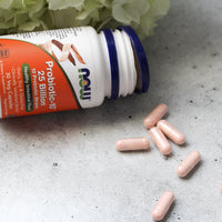Thumbnail for NOW Foods Supplements, Probiotic-10™, 25 Billion, with 10 Probiotic Strains, Dairy, Soy and Gluten Free, Strain Verified, 30 Veg Capsules