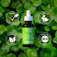 Thumbnail for SeoulCeuticals Organic Polyglutamic Acid Serum - Korean Skin Care + Hyaluronic Acid + Centella Asiatica - K Beauty Anti Aging - Healthy Glowing Skin 1oz