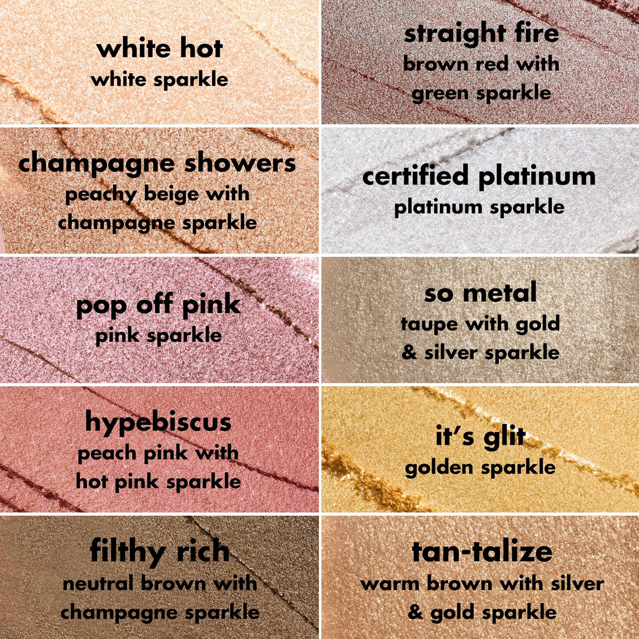 e.l.f. Fine As Fleck Glitter Eyeshadow, Long-Lasting Sheer Eye Makeup With A Shimmer Finish, Soft, Smooth Formula, Vegan & Cruelty-Free, Filthy Rich