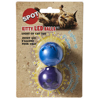 Thumbnail for SPOT Kitty LED/Light up Cat Toy Balls / 2 Pack, Multi