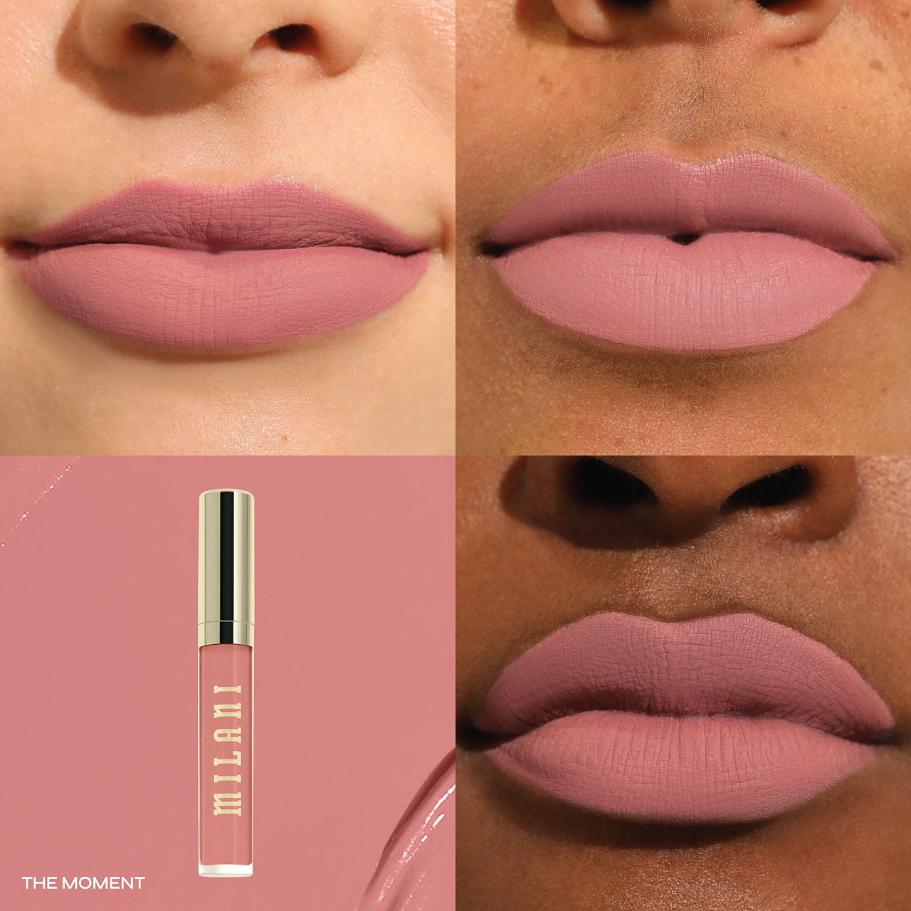 Milani Stay Put Longwear Liquid Lipstick - Smudge-Proof, Kiss-Proof, and Fade-Resistant Formula for All-Day Wear - The Moment