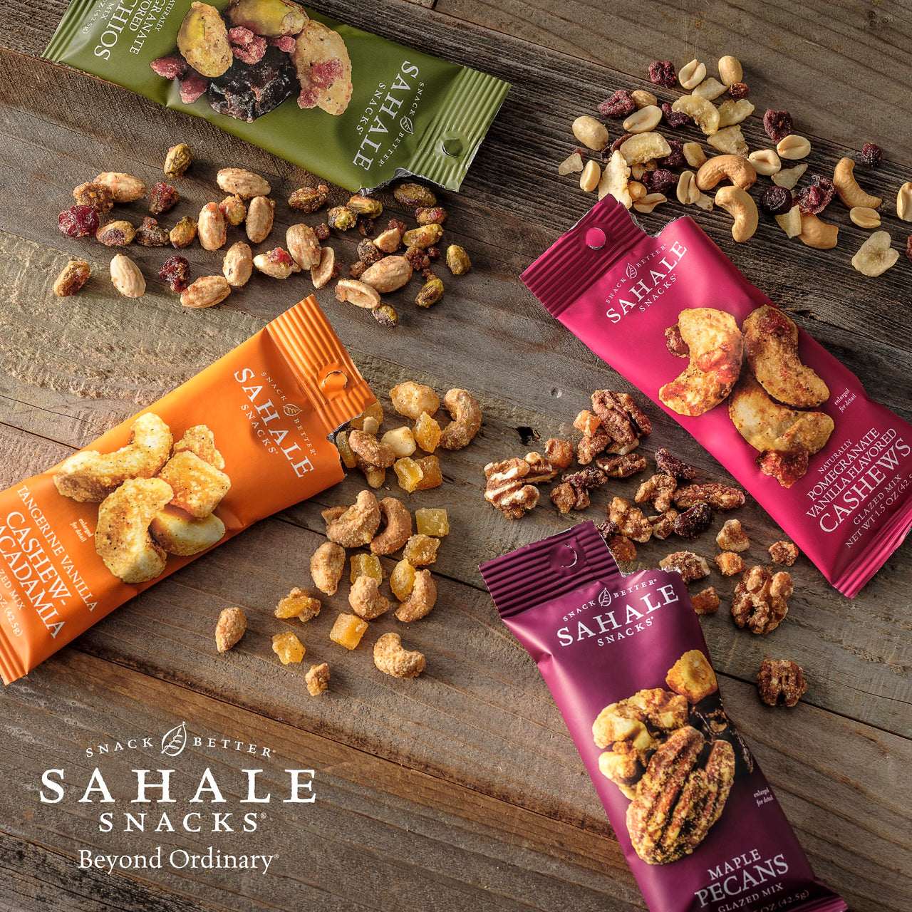 Sahale Snacks California Dry Roasted Almonds, 1.5 oz Grab & Go Bags (18 Packs) - Dry-Roasted Almonds with a Touch of Sea Salt - Non-GMO, Kosher, & Certified Gluten-Free Snacks