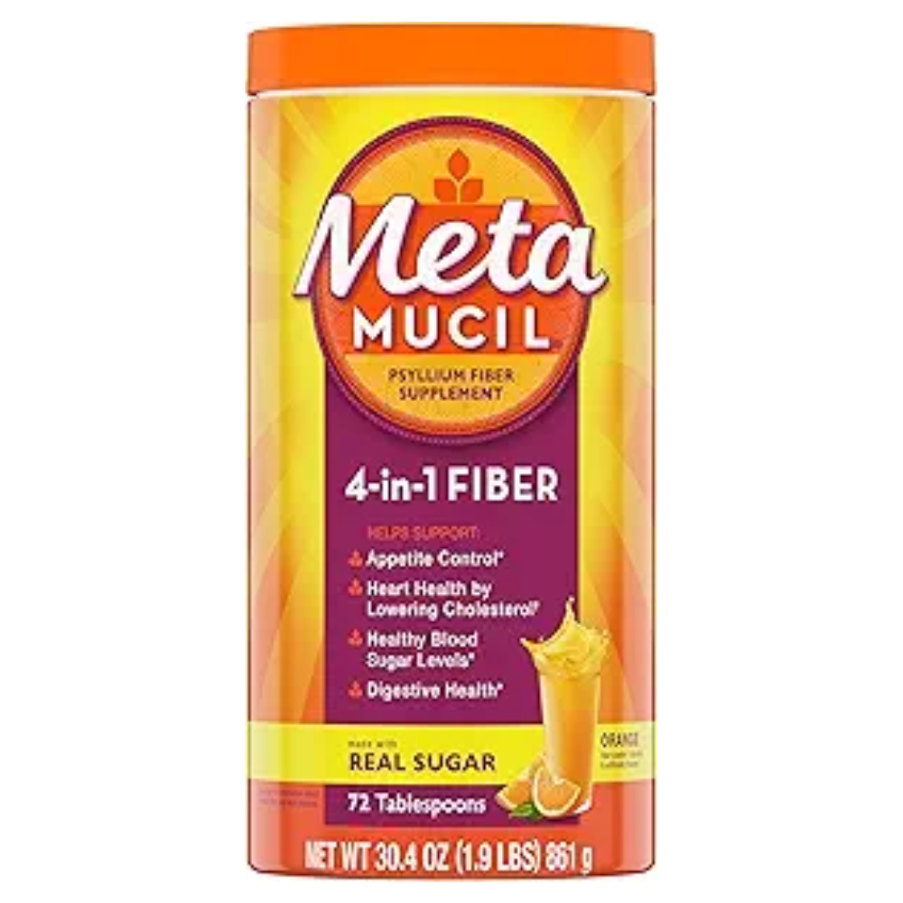 Metamucil Smooth 4-In-1 Fiber Texture Orange 72 each - Real Sugar