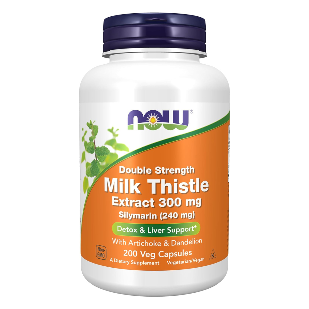 NOW Foods Double Strength Milk Thistle Extract 300 mg Veg Capsules