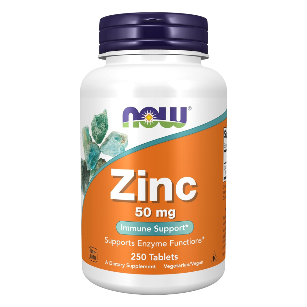 NOW Foods Zinc 50 mg Tablets