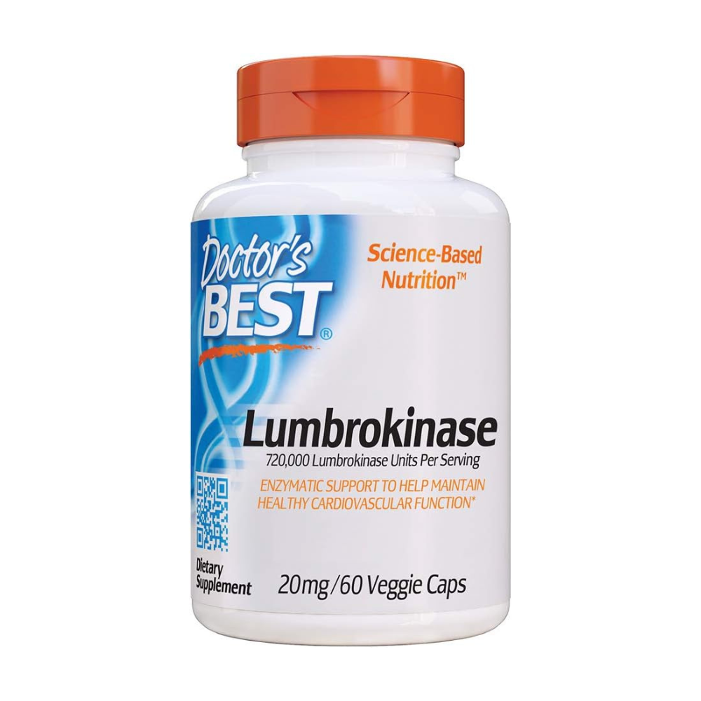 Doctor's Best Lumbrokinase 20 mg Veggie Capsules