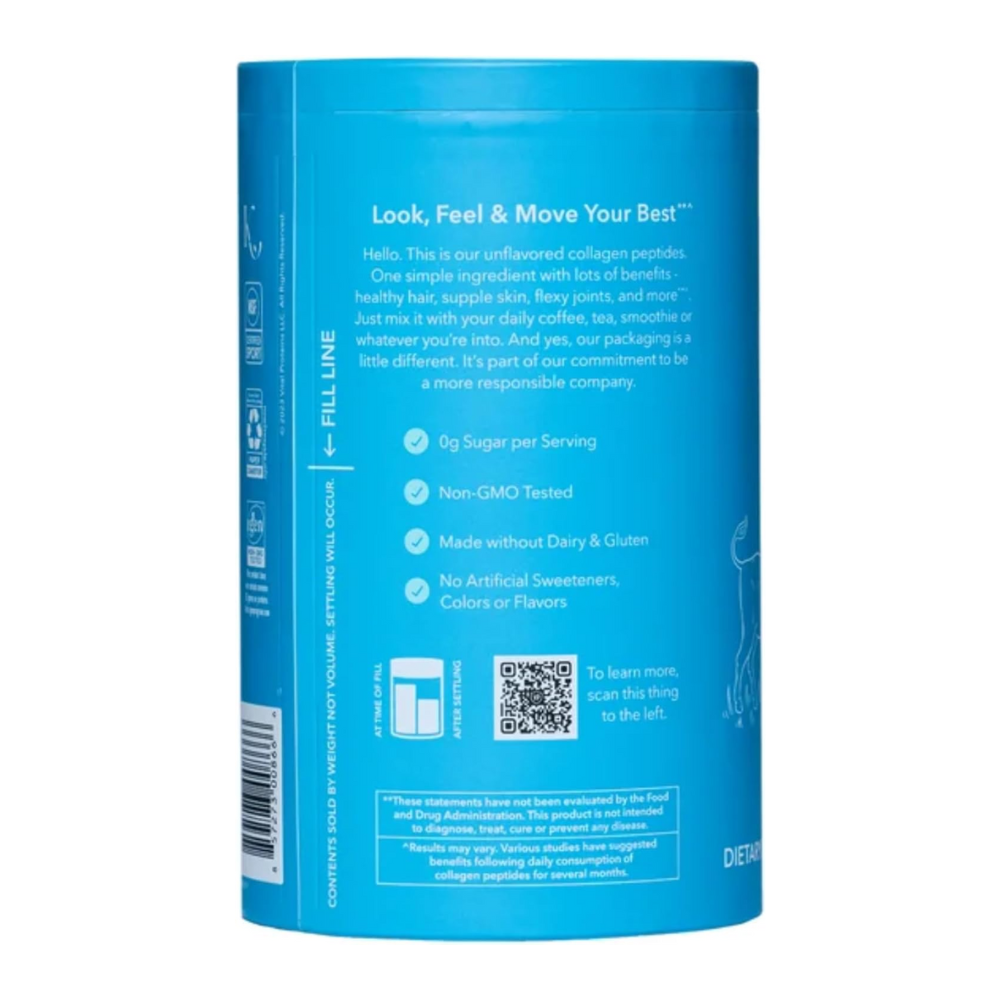 Vital Proteins Collagen Peptides Unflavored Dietary Supplement (Net Wt 24 Oz), 680gm