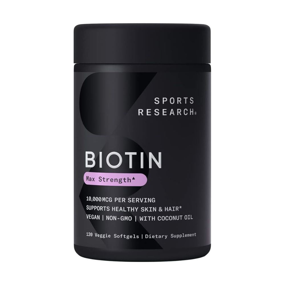 Sports Research Vegan Biotin 10,000mcg Softgels