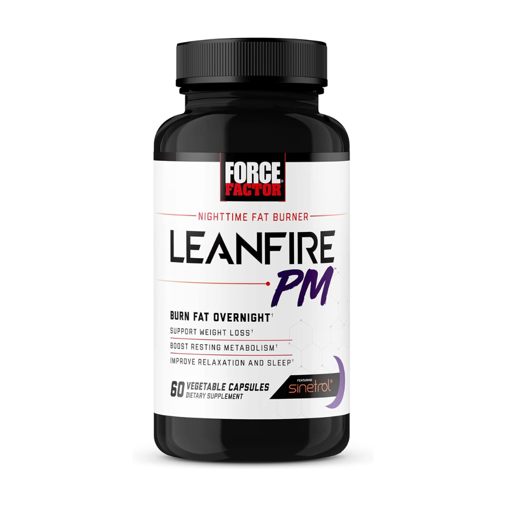 Force Factor LeanFire PM Capsules For Fat Burner & Overnight Weight Loss