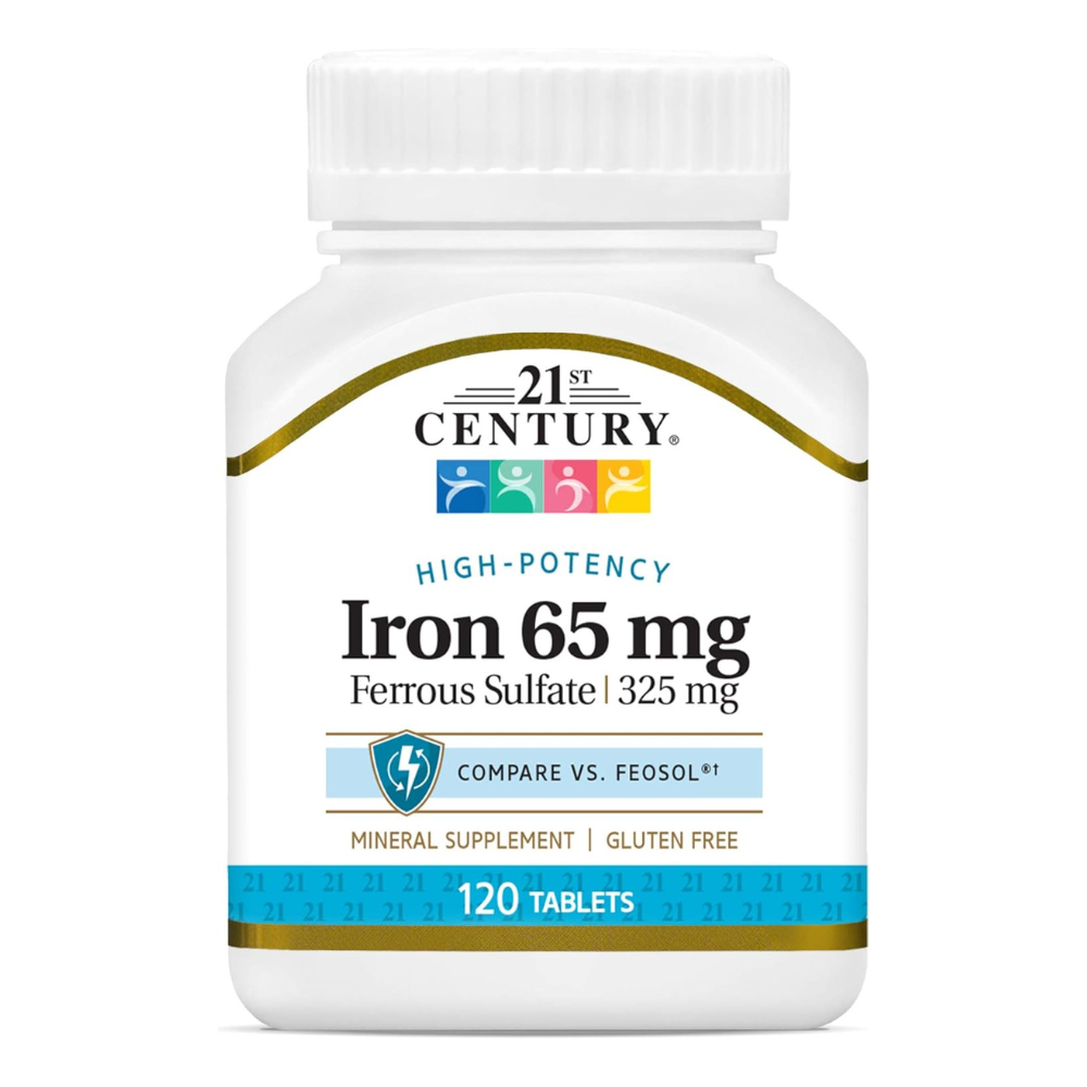 21st Century, Iron, 65 mg, 120 Tablets