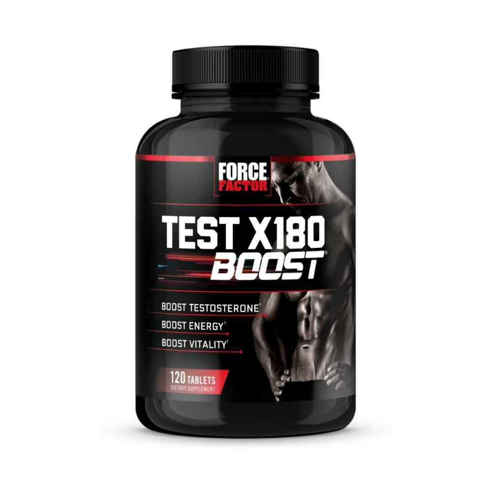 Force Factor Test X180 Boost Tablets For Men, Boost Energy, Increase Stamina, Enhance Vitality