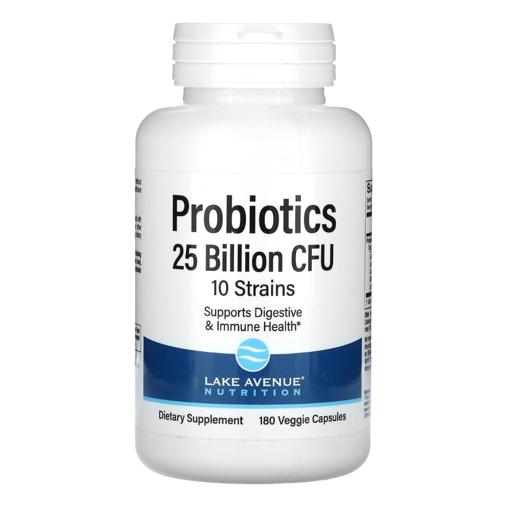 Lake Avenue Nutrition Probiotics 25 Billion CFU Veggie Capsules