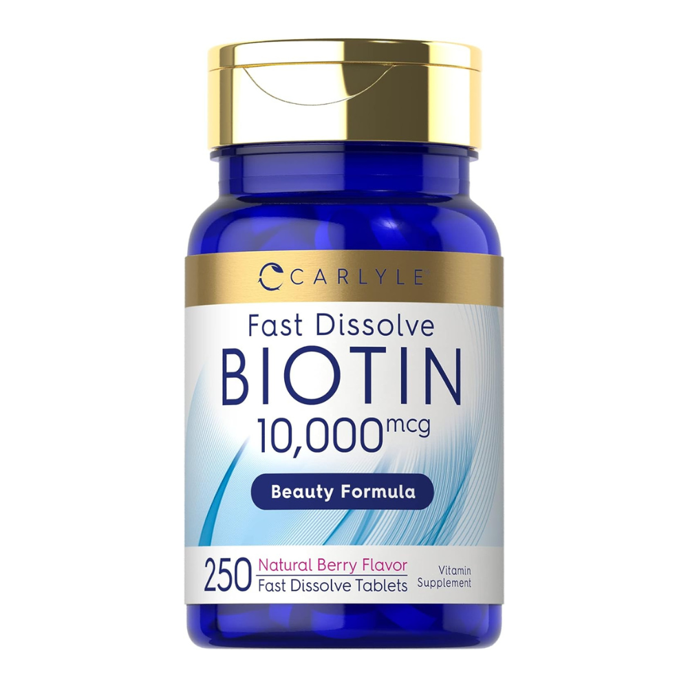 Carlyle Biotin 10000mcg Fast Dissolve Tablets - Berry Flavor