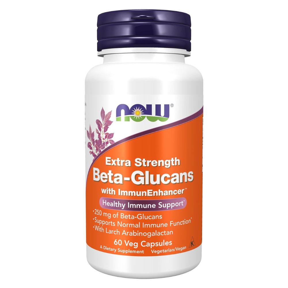 NOW Foods Beta-Glucans with ImmunEnhancer Veg Capsules