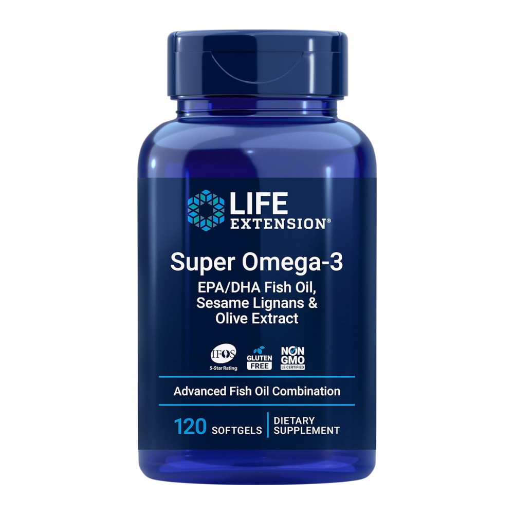 Life Extension Super Omega-3 Softgels - Lemon Flavor