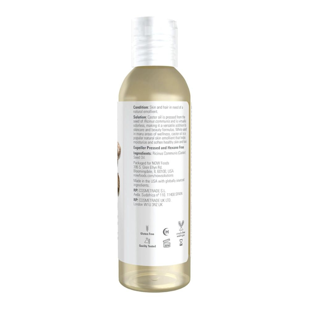 NOW Solutions Castor Oil - 100% Pure Versatile Skin Care