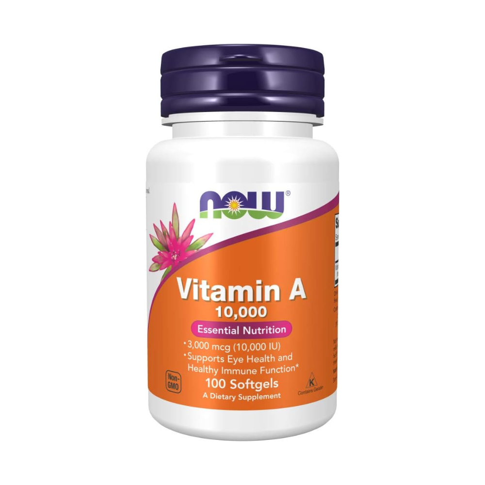 Now Foods Vitamin A 10,000 IU, 100 Softgels