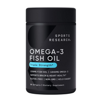 Thumbnail for Sports Research Omega 3 Fish Oil 1250mg Softgels