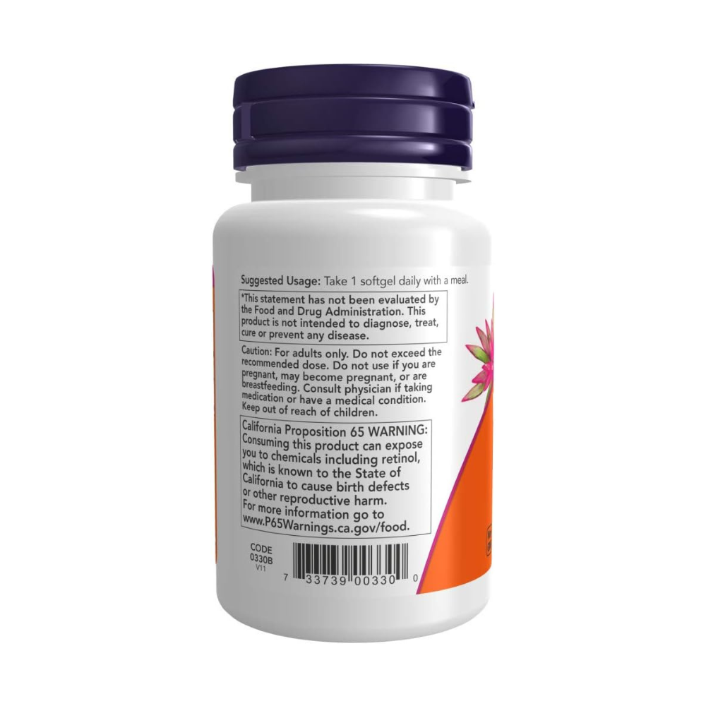 Now Foods Vitamin A 10,000 IU, 100 Softgels