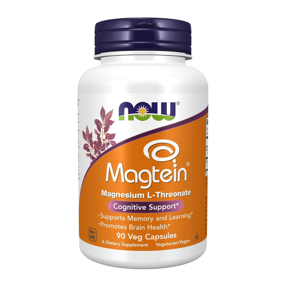 NOW Foods Magtein Magnesium, Cognitive Support Veg Capsules